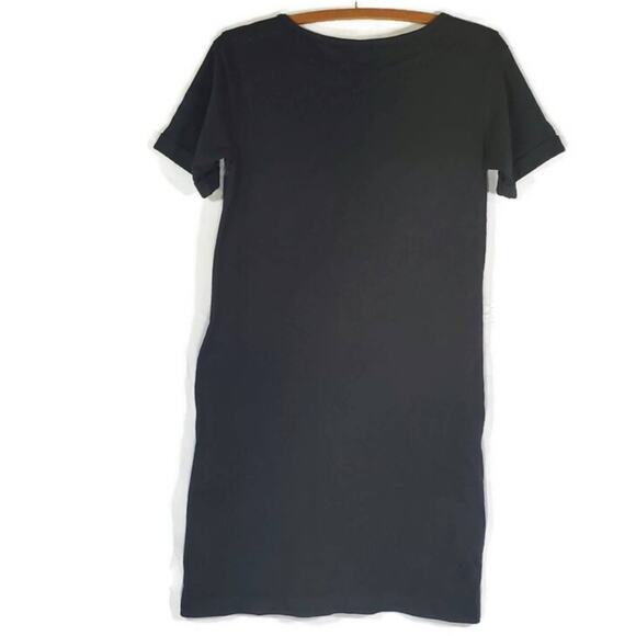 Uniqlo | Versatile Black & Grey T-shirt Dress w/Pockets! | Size Small - Picture 2 of 6